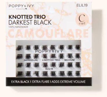 Poppy & Ivy Camouflare Knotted Trio Lashes
