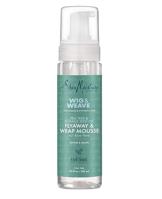 SheaMoisture Mousse for Curly Hair, Wig or Weave, Tea Tree and Borage Seed Oil Styling Mousse