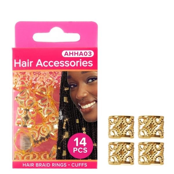 Absolute New York Pinccat Premium Dreadlocks & Braiding Hair Accessories - AHHA003 - Gold
