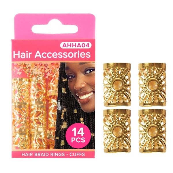 Absolute New York Pinccat Premium Dreadlocks & Braiding Hair Accessories - AHHA004 - Gold