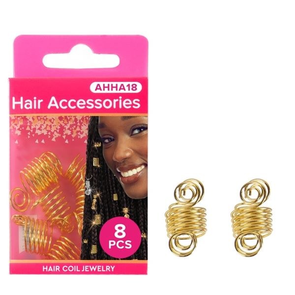 Absolute New York Pinccat Premium Dreadlocks & Braiding Hair Accessories - AHHA018 - Gold