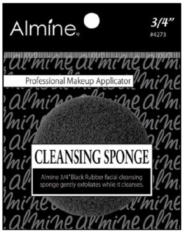Almine Cleansing Sponge - 3/4" - #4273 - Black