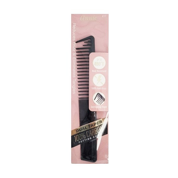 Annie 100% Carbon Dual Taper Cutting Comb #177