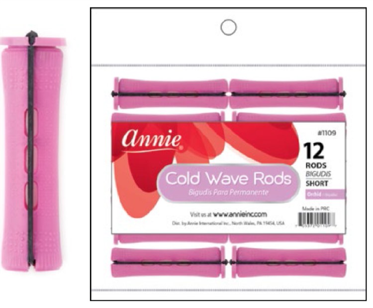 Annie Cold Wave Rod - Short - 12 Pack - #1109 - Orchid