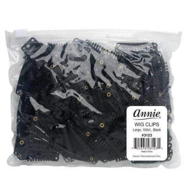 Annie Large Wig Clips 100 pcs #3123 - Black