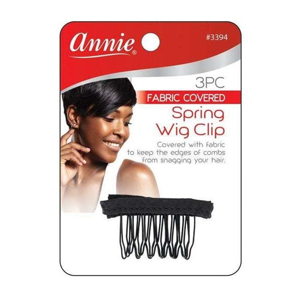 Annie Spring Wig Clip 3pcs #3394 - Black