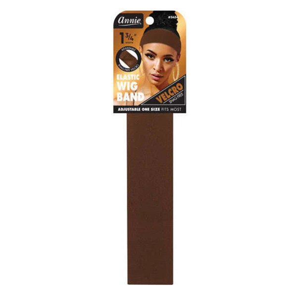 Annie Elastic Velcro 1 1/8" Wig Band #3452 - Brown