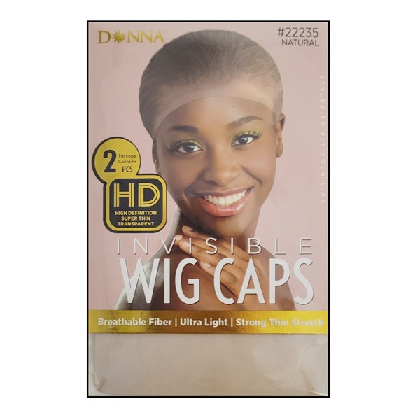 Donna HD Invisible Wig Caps (2pcs) #22235 - Natural