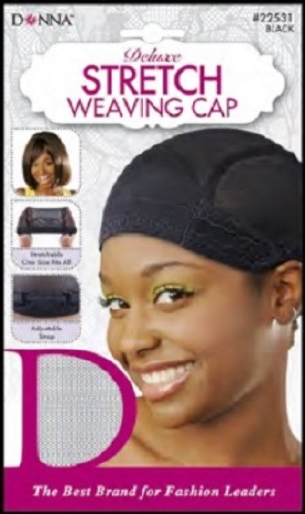 Donna Deluxe Strech Weaving Cap #22531 - Black