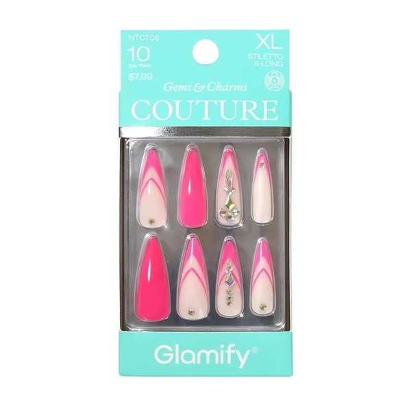 Glamify Couture Press-On Nails - NTCT01 Coffin Long
