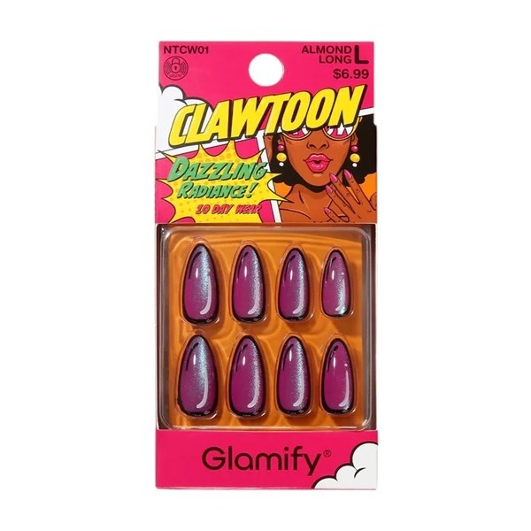 Glamify Clawtoon Press-On Nails - NTCW01 Almond Long