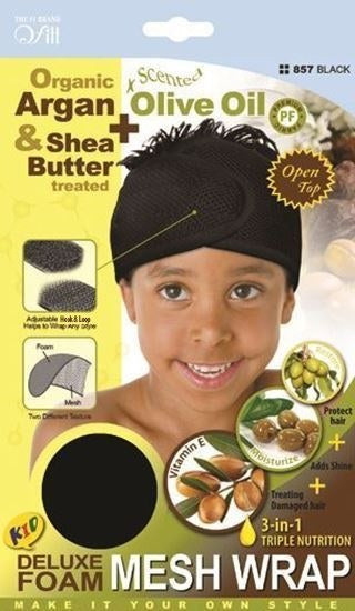 Qfitt Kid Deluxe Foam Mesh Wrap Black #857
