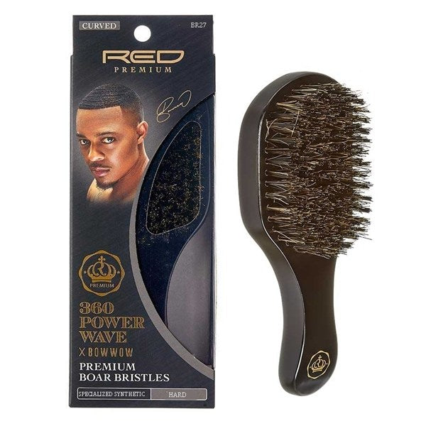 360 Power Wave Boar Curved Club Brush (Available in various types)