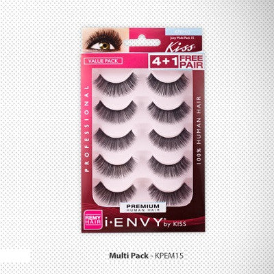 Kiss i-Envy Juicy Volume 4+1 Free Pairs Lashes