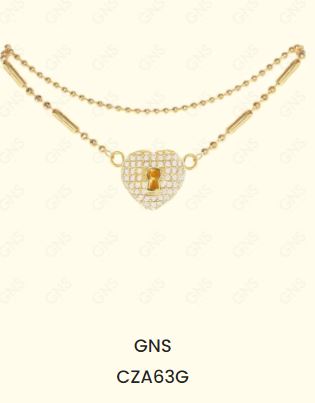 GNS NY Cubic Zirconia Anklet