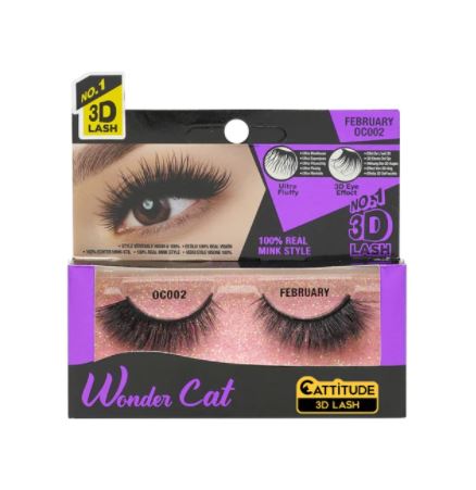 Wonder Cat 3D Mink Faux Lashes