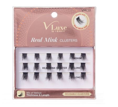 V Luxe Real Mink Clusters