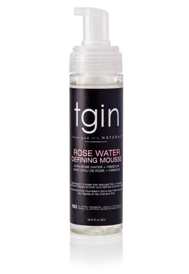 TGIN Rose Water Curl Defining Mousse