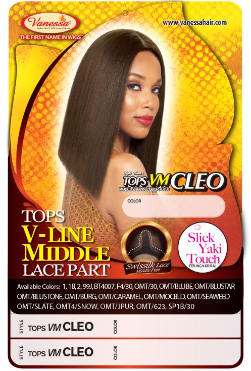 Vanessa Tops V- Line Middle Lace Part Cleo