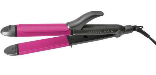 Hot & Hotter 2 in 1 Ceramic Flat Iron Hair Styler 1 1/4 Inch