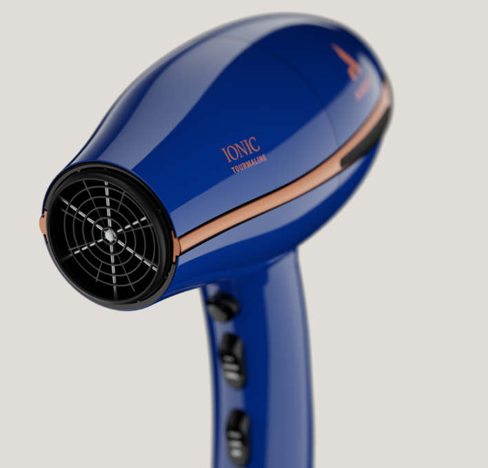 Andis Pro Dry Elite 1875W Tourmaline Ionic Hair Dryer Blue