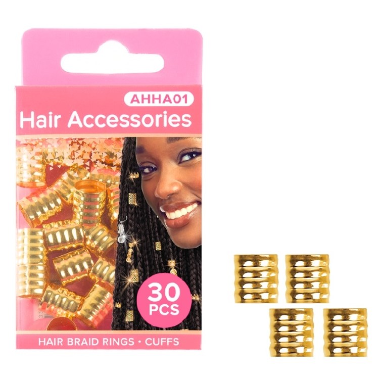 Absolute New York Pinccat Premium Dreadlocks & Braiding Hair Accessories - AHHA001 - Gold