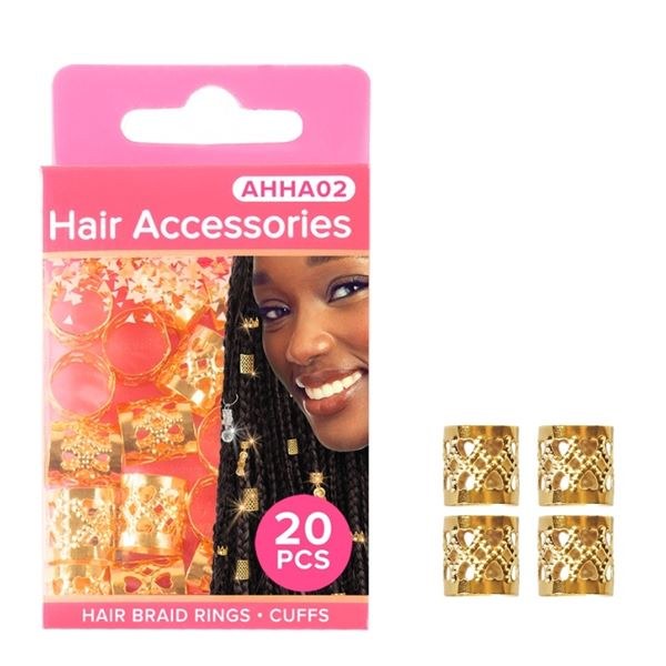 Absolute New York Pinccat Premium Dreadlocks & Braiding Hair Accessories - AHHA002 - Gold