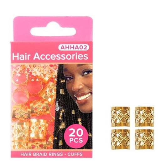 Absolute New York Pinccat Premium Dreadlocks & Braiding Hair Accessories - AHHA002 - Gold
