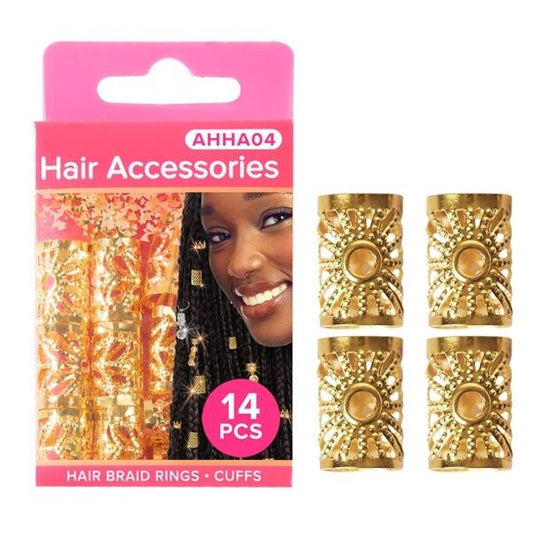 Absolute New York Pinccat Premium Dreadlocks & Braiding Hair Accessories - AHHA004 - Gold