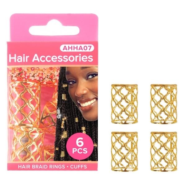 Absolute New York Pinccat Premium Dreadlocks & Braiding Hair Accessories - AHHA007 - Gold