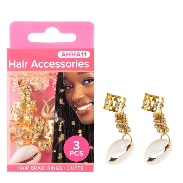 Absolute New York Pinccat Premium Dreadlocks & Braiding Hair Accessories - AHHA011 - Gold