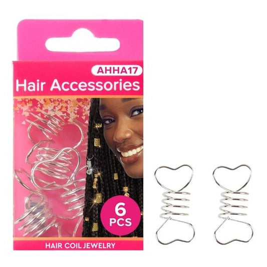 Absolute New York Pinccat Premium Dreadlocks & Braiding Hair Accessories - AHHA017 - Silver