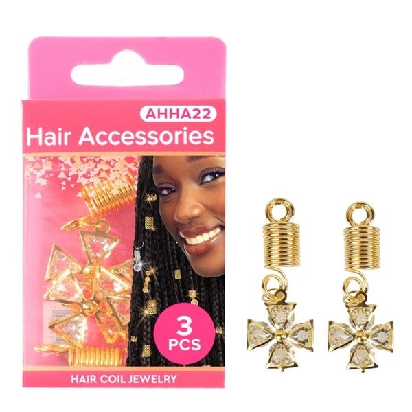 Absolute New York Pinccat Premium Dreadlocks & Braiding Hair Accessories - AHHA022 - Gold