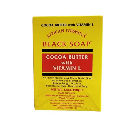 African Formula Black Soap - Coco Butter & Vit E - 3.5oz