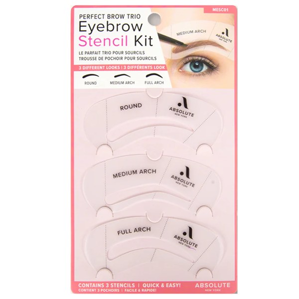 Absolute New York Perfect Brow Trio Eyebrow Stencil Kit - MESC01