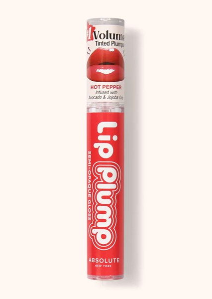 Absolute New York Lip Plump Semi-Opaque Gloss - MLPG05 Hot Pepper - 0.085 oz