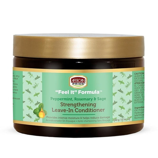 African Pride Feel It Formula Strengthening Leave-In Conditioner 12oz
