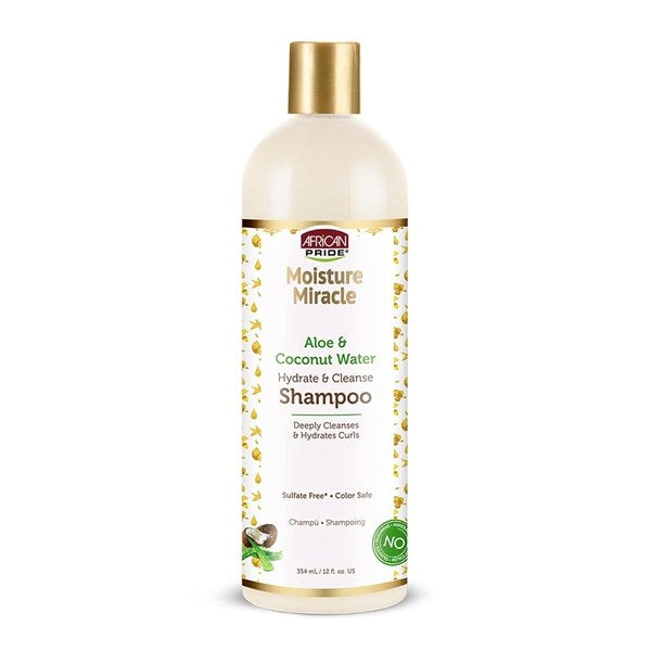 African Pride Moisture Miracle Aloe & Coconut Water Shampoo 12oz