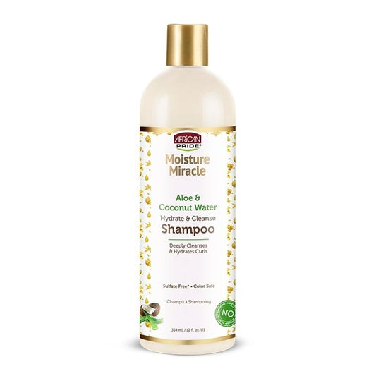 African Pride Moisture Miracle Aloe & Coconut Water Shampoo 12oz