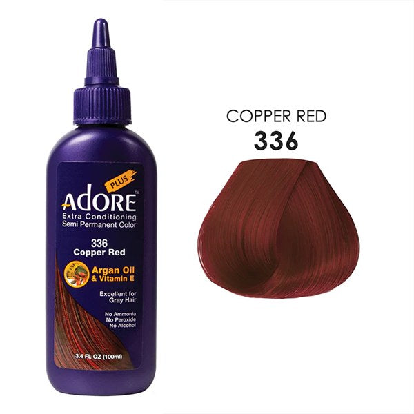 Adore Plus Semi-Permanent Hair Color - 336 - Copper Red
