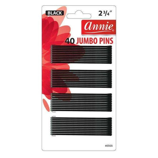 Annie 2 3/4" Jumbo Pins 40ct #3103 - Black