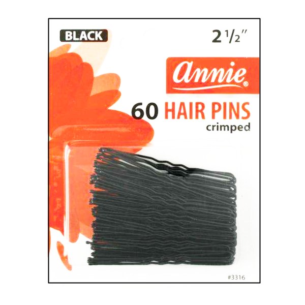 Annie 2 1/2" Hair Pins 60ct #3316 - Black