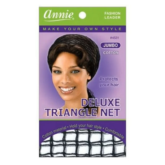 Annie Ms Remi Deluxe Triangle Net Jumbo Cotton #4531 - Black