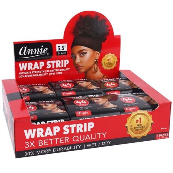 Annie 3.5" Wrap Strip #4610 - Black (6packs/Box)