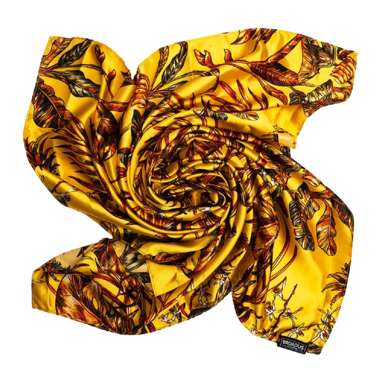 Broadus Collection Square Scarf - 36x36 - #68505 - Golden Tropics