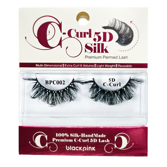 Black Pink 5D C-Curl Silk Premium Permed Lash #BPC002