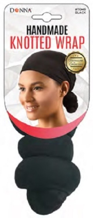 Donna Handmade Knotted Wrap #11046 - Black