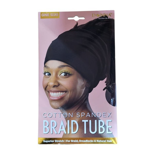 Donna Cotton Spandex Braid Tube #22184 - Black