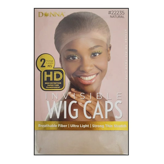 Donna HD Invisible Wig Caps (2pcs) #22235 - Natural