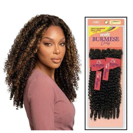 Encore La Vie Melt 2x Burmese Curly Wvg 18 Inch (Available in various Colors)